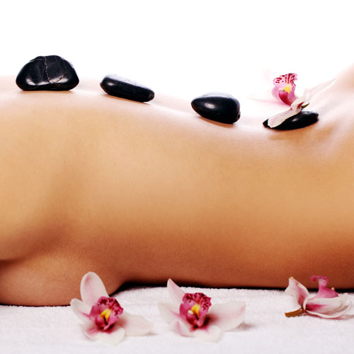 warm stone massage